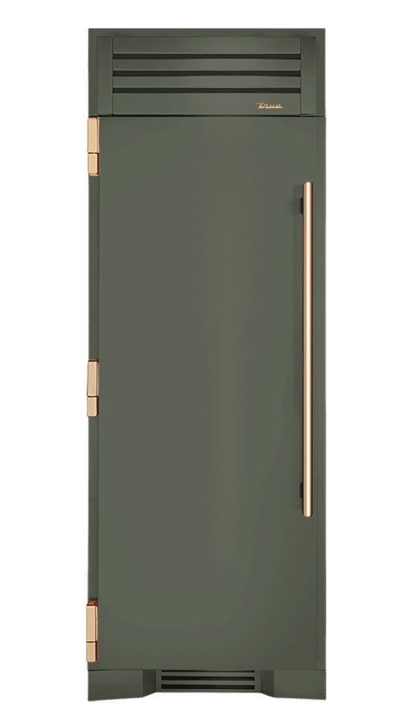 Freezer Column, Left Hinged, Olive, Gold Hardware TR30FRZLSSIMC238H08