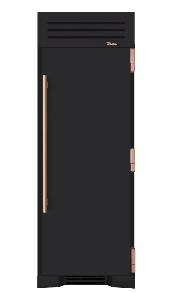 Freezer Column, Right Hinged, Matte Black, Copper Hardware TR30FRZRSSC027H03