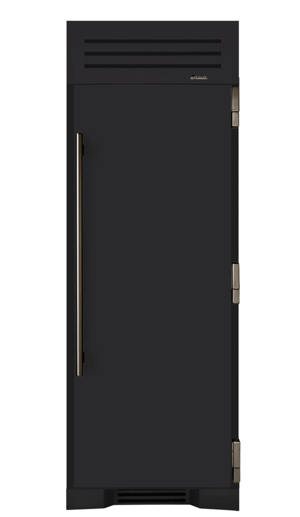 Freezer Column, Right Hinged, Matte Black, Pewter Hardware TR30FRZRSSC027H05