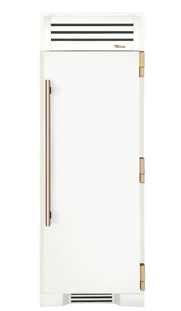 Freezer Column, Right Hinged, Matte White, Gold Hardware TR30FRZRSSC030H08