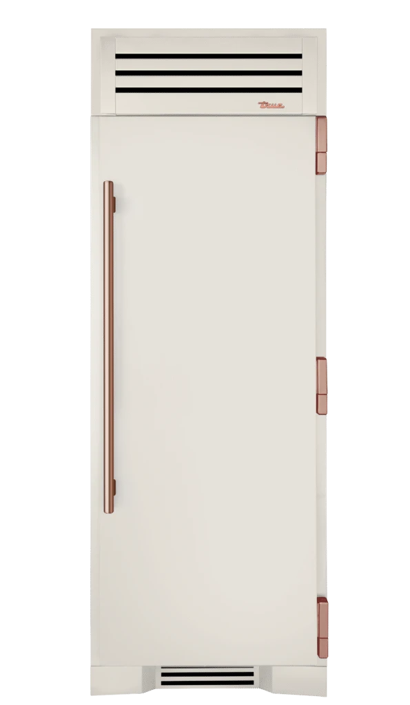Freezer Column, Right Hinged, Antique White, Copper Hardware TR30FRZRSSC050H03