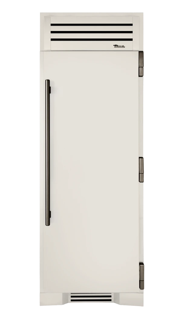 Freezer Column, Right Hinged, Antique White, Pewter Hardware TR30FRZRSSC050H05