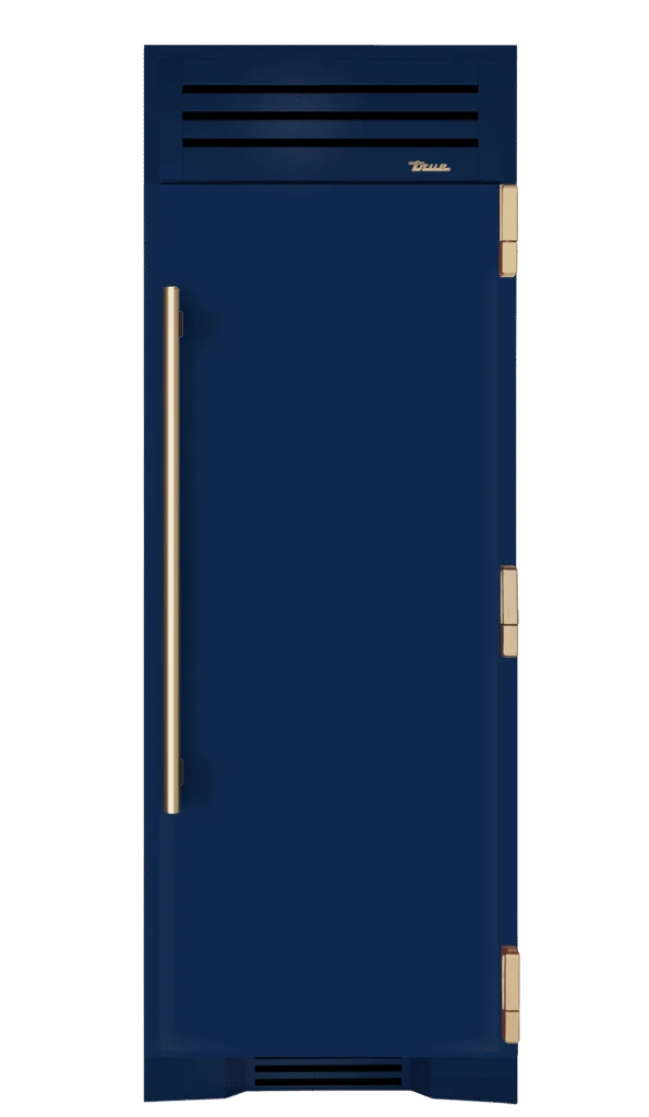Freezer Column, Right Hinged, Cobalt, Gold Hardware TR30FRZRSSC078H08