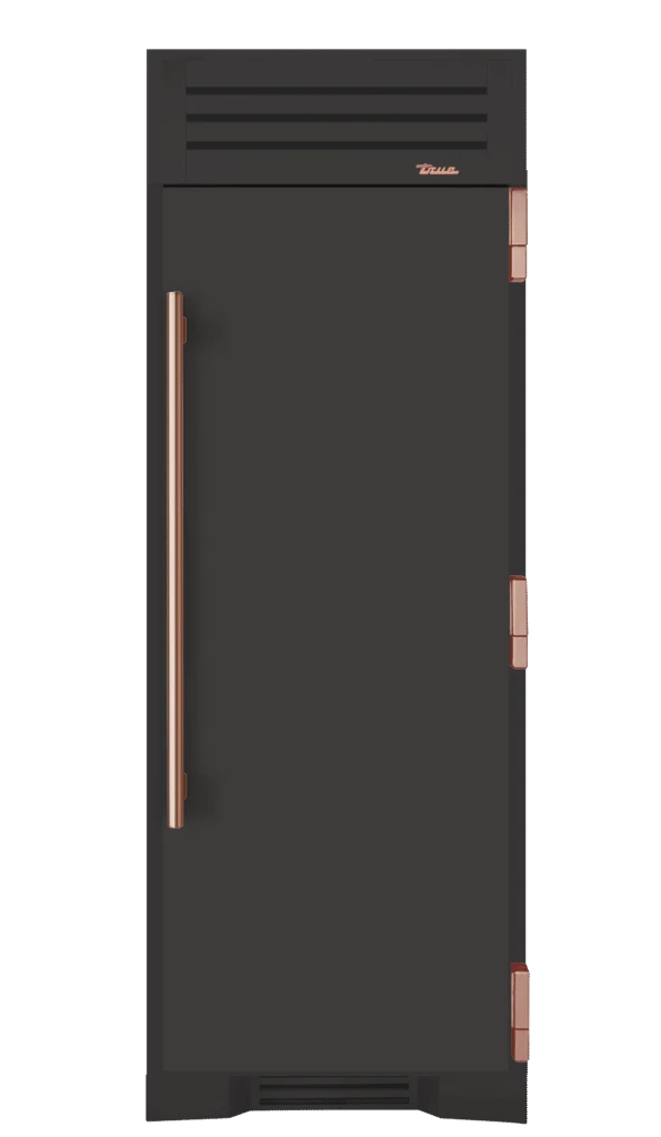 Freezer Column, Right Hinged, Ultra Matte Black, Copper Hardware TR30FRZRSSC085H03