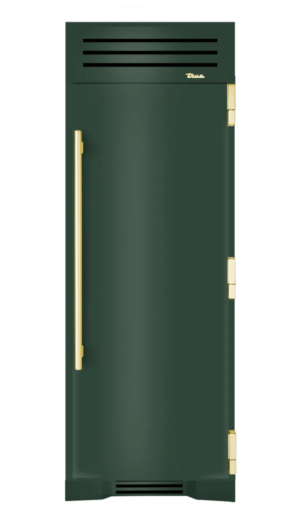 Freezer Column, Right Hinged, Emerald, Brass Hardware TR30FRZRSSC086H01