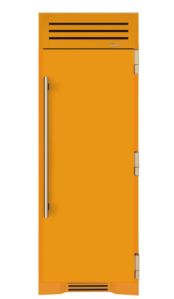 Freezer Column, Right Hinged, Saffron, Gold Hardware TR30FRZRSSC103H08