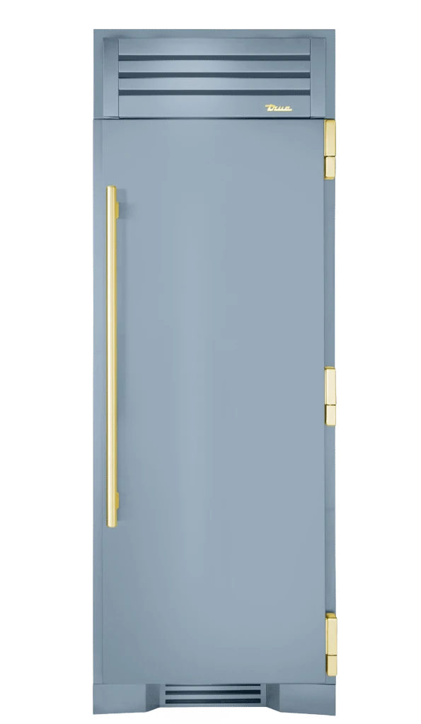 Freezer Column, Right Hinged, Bluestone, Brass Hardware TR30FRZRSSC152H01