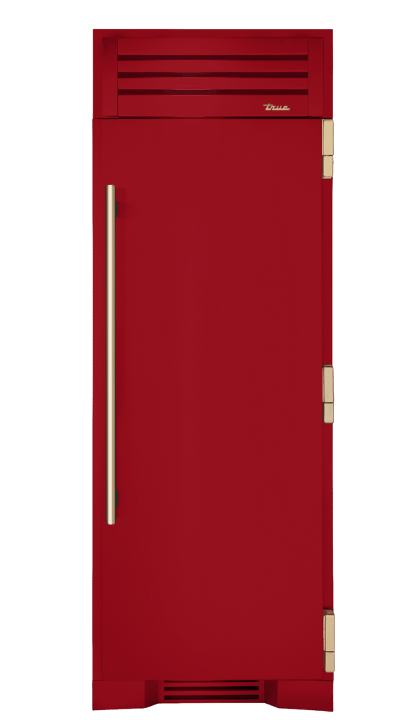 Freezer Column, Right Hinged, Crimson, Gold Hardware TR30FRZRSSC193H08