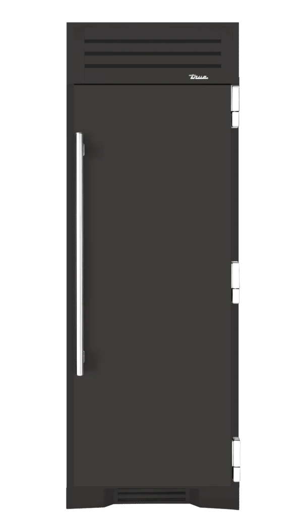 Freezer Column, Right Hinged, Ultra Matte Black, Chrome Hardware TR30FRZRSSIMC085H02