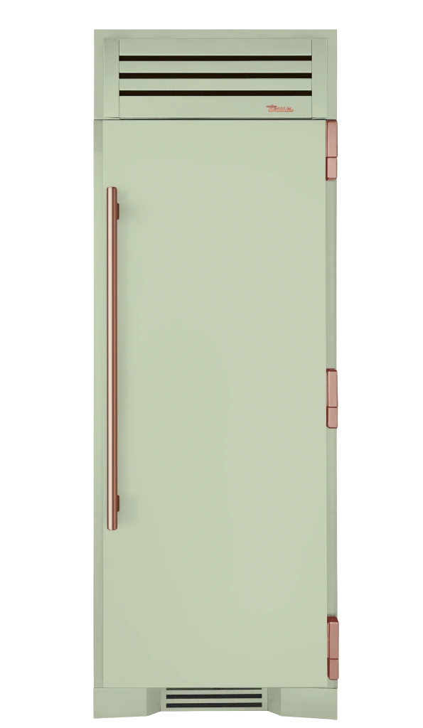 Freezer Column, Right Hinged, Sage, Copper Hardware TR30FRZRSSIMC129H03