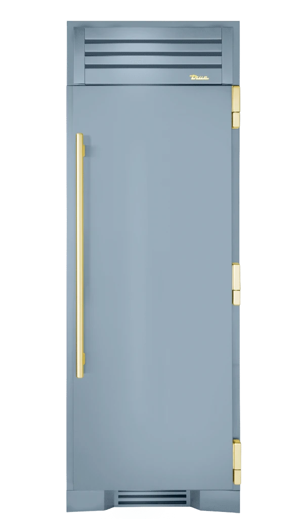 Freezer Column, Right Hinged, Bluestone, Brass Hardware TR30FRZRSSIMC152H01