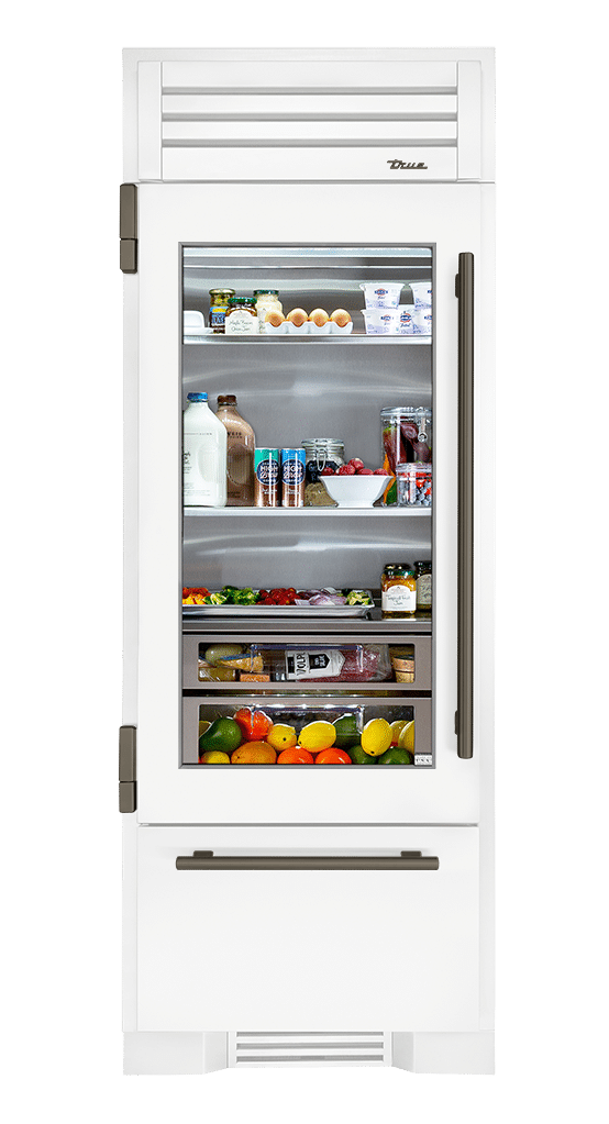 Refrigerator with Bottom Freezer, Left Hinged, Matte White, Pewter Hardware TR30RBFLSGA030H05