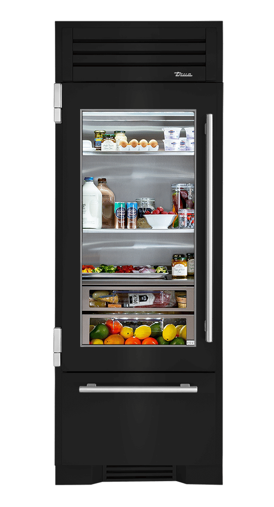 Refrigerator with Bottom Freezer, Left Hinged, Gloss Black TR30RBFLSGA044H04