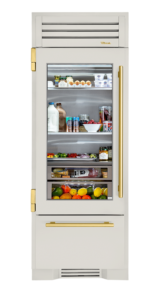 Refrigerator with Bottom Freezer, Left Hinged, Antique White, Brass Hardware TR30RBFLSGA050H01