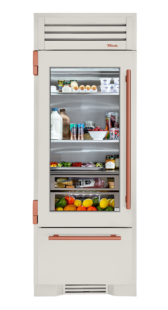 Refrigerator with Bottom Freezer, Left Hinged, Antique White, Copper Hardware TR30RBFLSGA050H03
