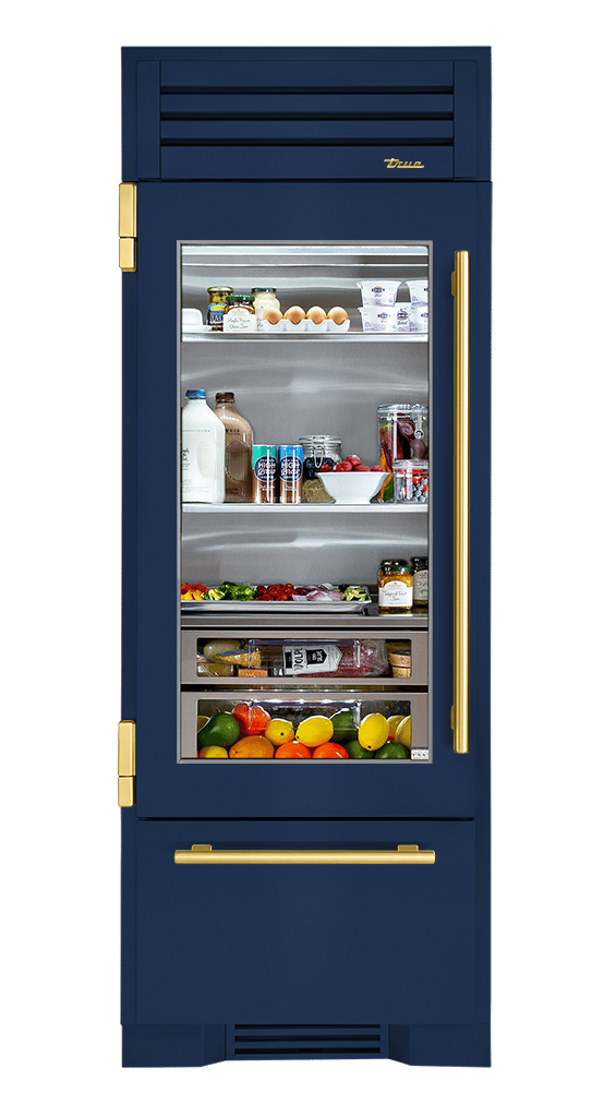 Refrigerator with Bottom Freezer, Left Hinged, Cobalt, Brass Hardware TR30RBFLSGA078H01