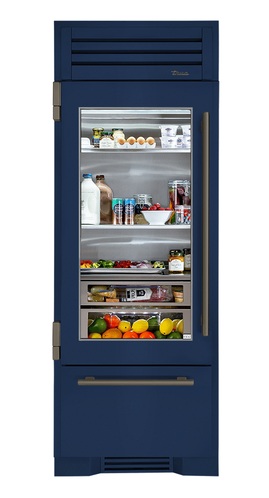 Refrigerator with Bottom Freezer, Left Hinged, Cobalt, Pewter Hardware TR30RBFLSGA078H05