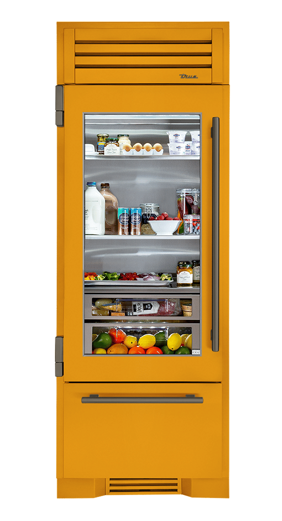 Refrigerator with Bottom Freezer, Left Hinged, Saffron, Pewter Hardware TR30RBFLSGA103H05