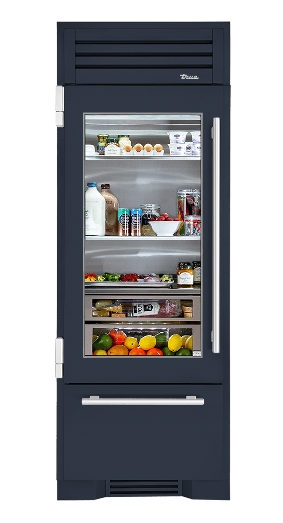Refrigerator with Bottom Freezer, Left Hinged, Juniper, Chrome Hardware TR30RBFLSGA104H02