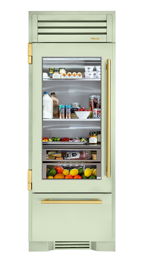 Refrigerator with Bottom Freezer, Left Hinged, Sage, Brass Hardware TR30RBFLSGA129H01
