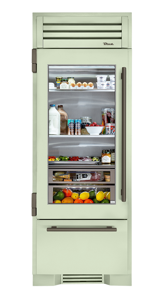Refrigerator with Bottom Freezer, Left Hinged, Sage, Pewter Hardware TR30RBFLSGA129H05