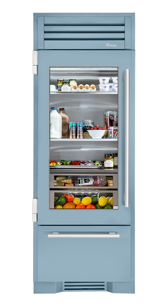 Refrigerator with Bottom Freezer, Left Hinged, Bluestone, Chrome Hardware TR30RBFLSGA152H02