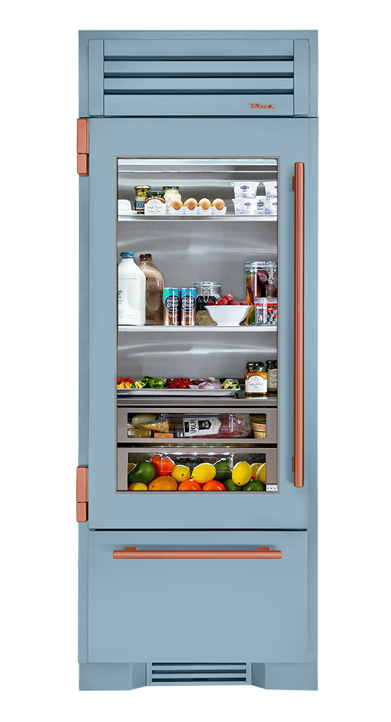 Refrigerator with Bottom Freezer, Left Hinged, Bluestone, Copper Hardware TR30RBFLSGA152H03