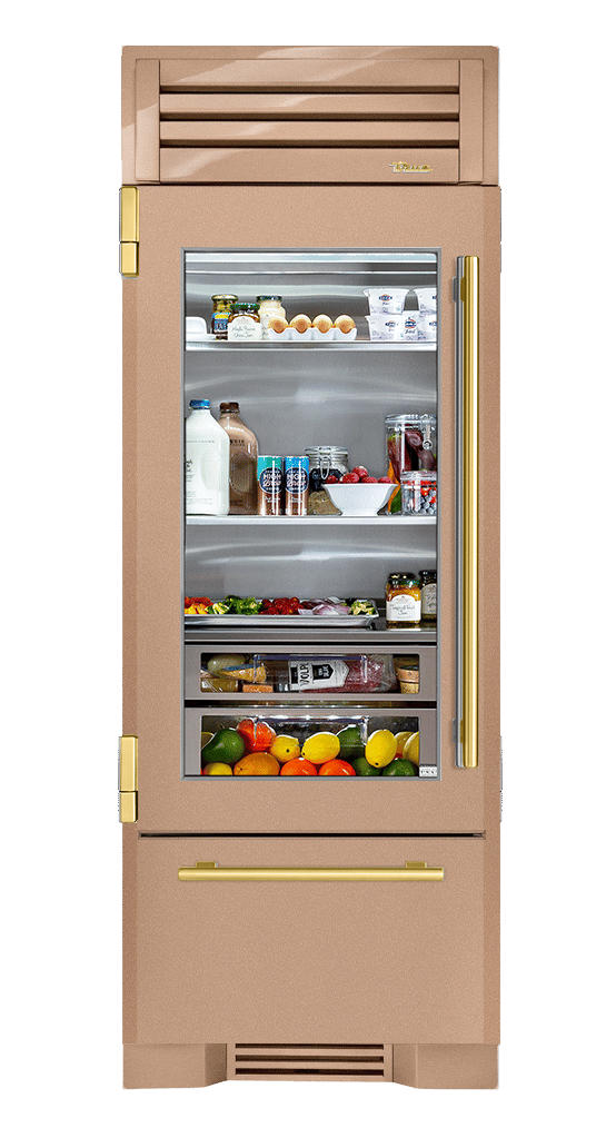 Refrigerator with Bottom Freezer, Left Hinged, Champagne, Brass Hardware TR30RBFLSGA179H01