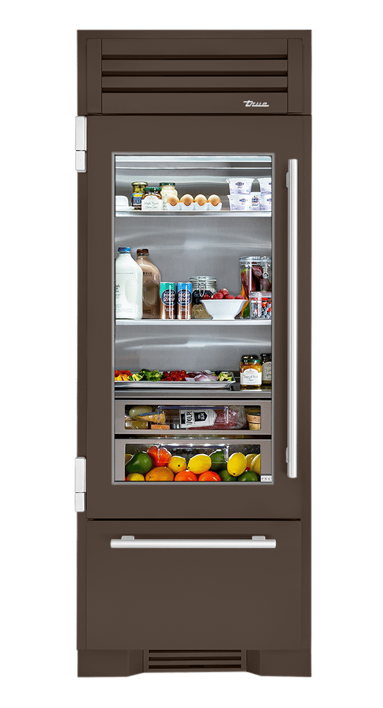 Refrigerator with Bottom Freezer, Left Hinged, Espresso, Chrome Hardware TR30RBFLSGA305H02