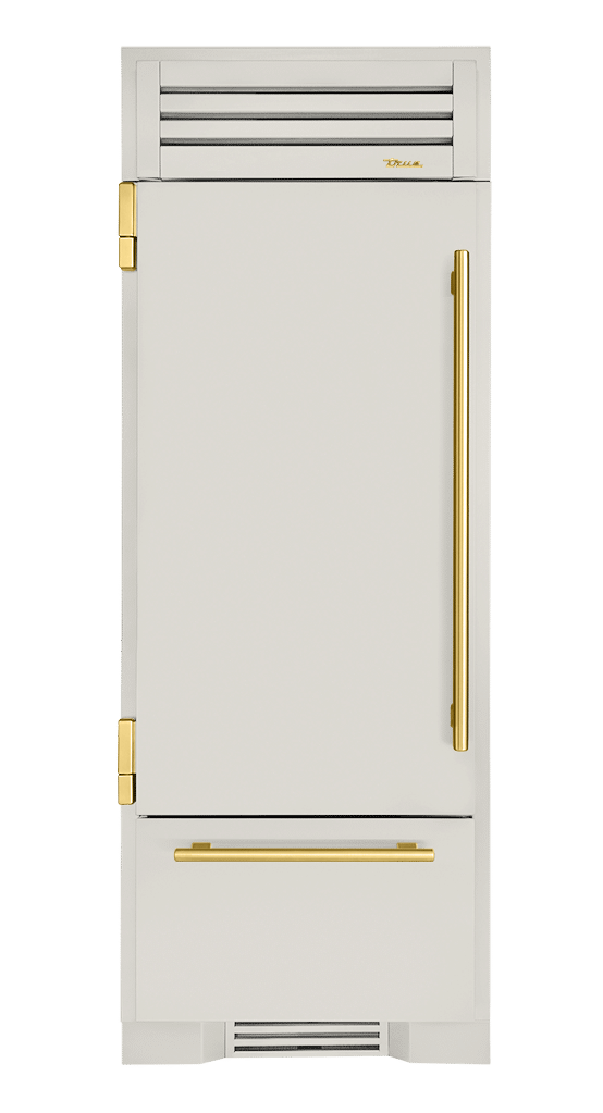 Refrigerator with Bottom Freezer, Left Hinged, Antique White, Brass Hardware TR30RBFLSSA050H01