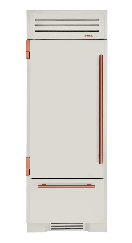 Refrigerator with Bottom Freezer, Left Hinged, Antique White, Copper Hardware TR30RBFLSSA050H03