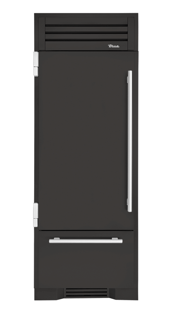 Refrigerator with Bottom Freezer, Left Hinged, Ultra Matte Black, Chrome Hardware TR30RBFLSSA085H02