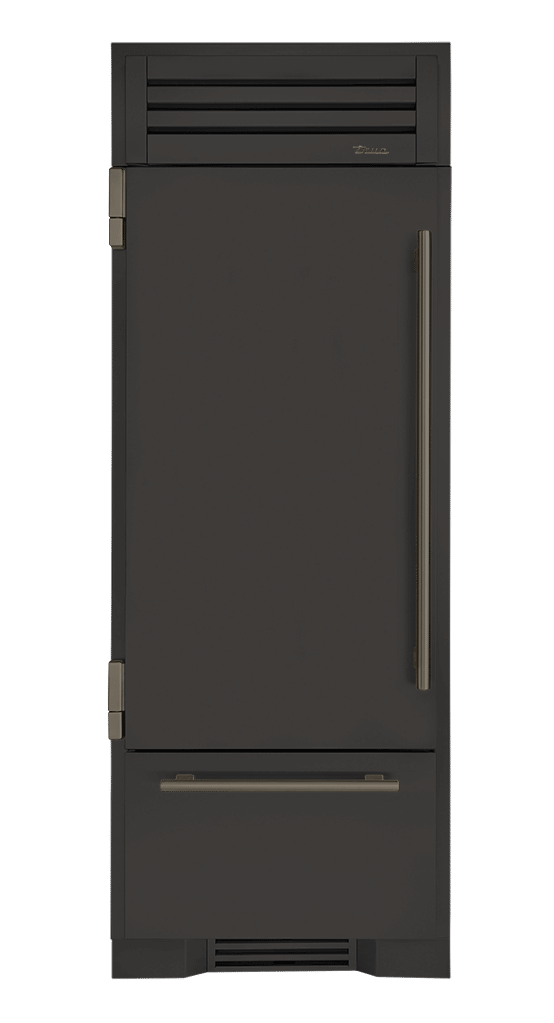 Refrigerator with Bottom Freezer, Left Hinged, Ultra Matte Black, Pewter Hardware TR30RBFLSSA085H05