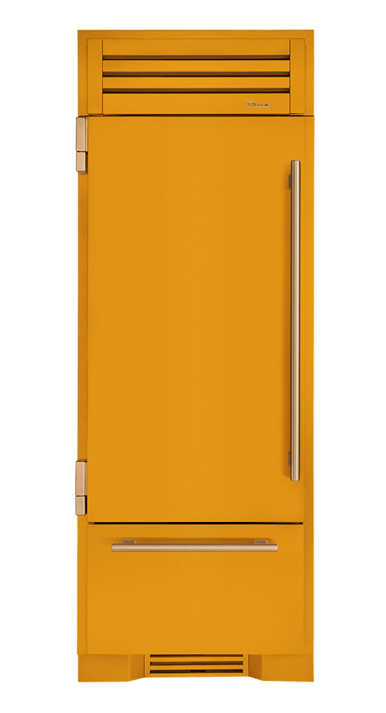 Refrigerator with Bottom Freezer, Left Hinged, Saffron, Gold Hardware TR30RBFLSSA103H08