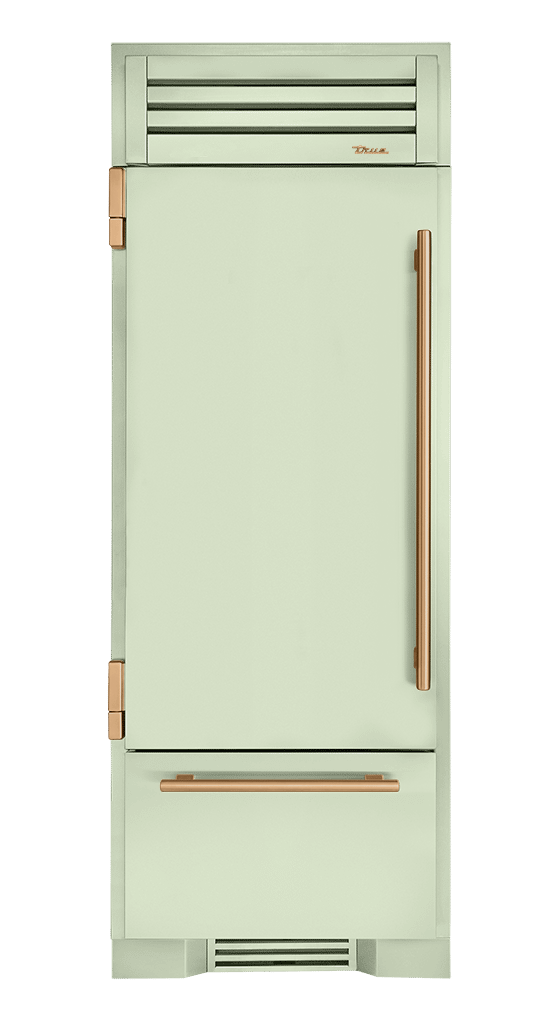 Refrigerator with Bottom Freezer, Left Hinged, Sage, Gold Hardware TR30RBFLSSA129H08