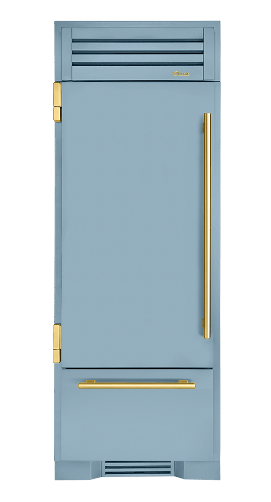 Refrigerator with Bottom Freezer, Left Hinged, Bluestone, Brass Hardware TR30RBFLSSA152H01