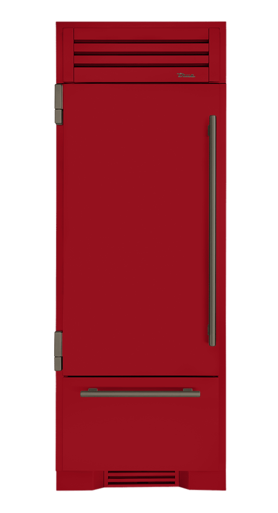 Refrigerator with Bottom Freezer, Left Hinged, Crimson, Pewter Hardware TR30RBFLSSA193H05