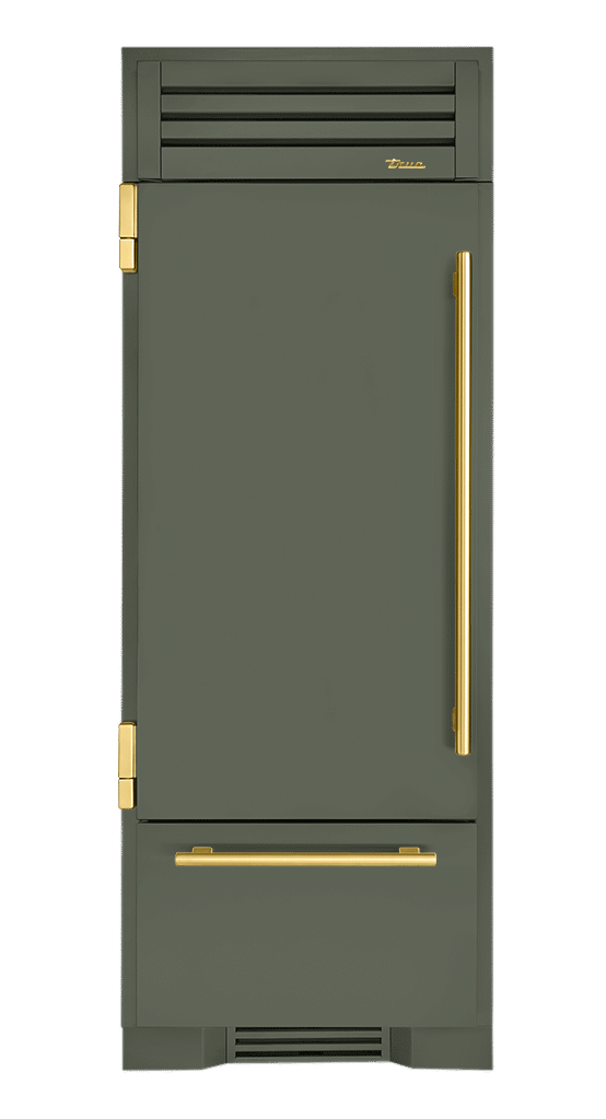 Refrigerator with Bottom Freezer, Left Hinged, Olive, Brass Hardware TR30RBFLSSA238H01