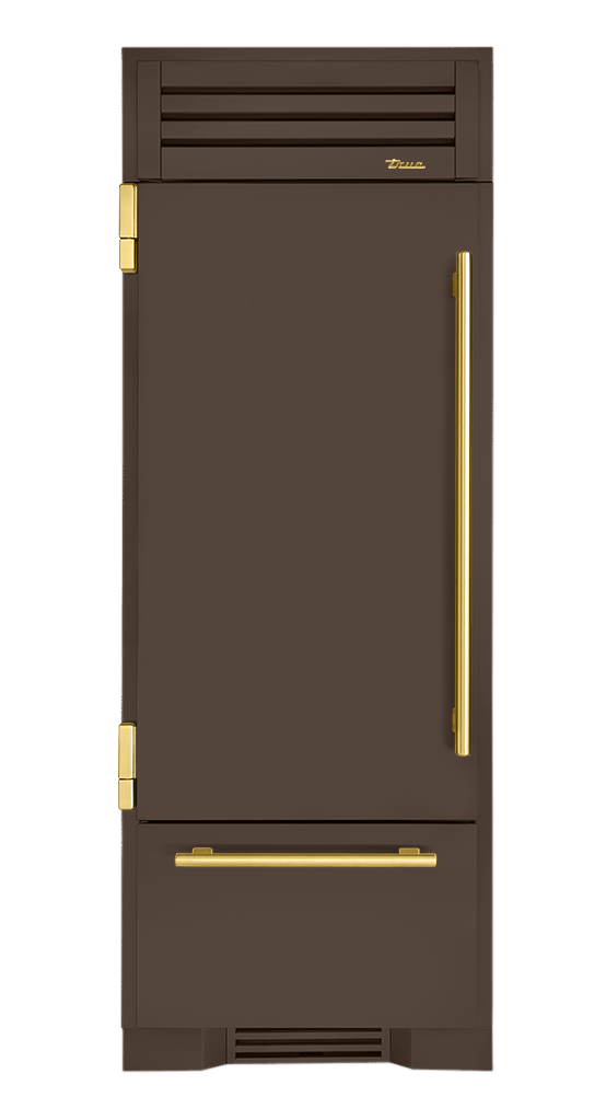 Refrigerator with Bottom Freezer, Left Hinged, Espresso, Brass Hardware TR30RBFLSSA305H01