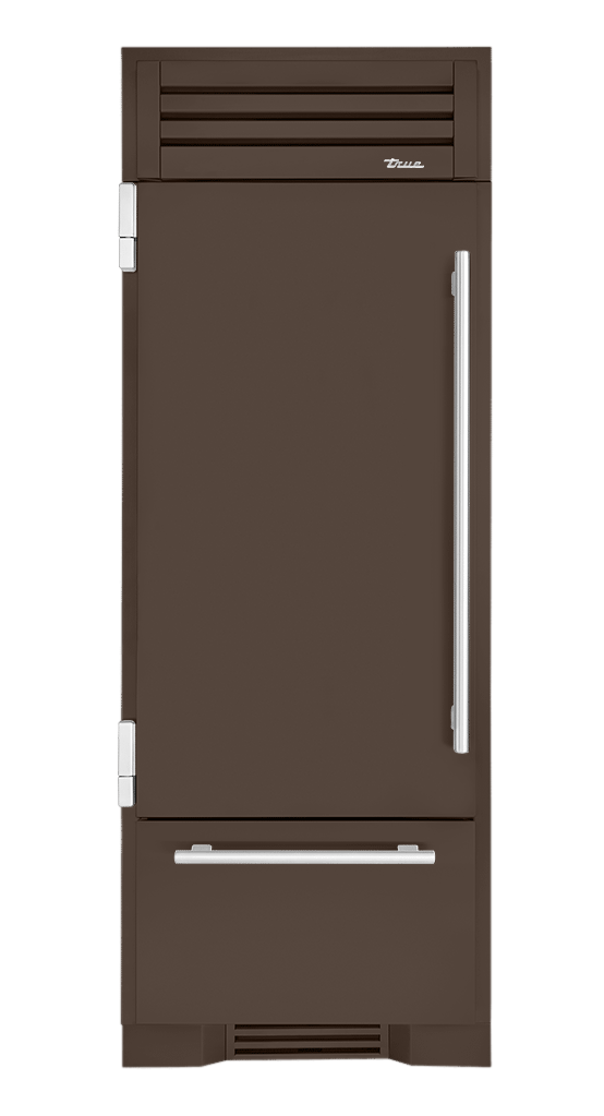 Refrigerator with Bottom Freezer, Left Hinged, Espresso, Chrome Hardware TR30RBFLSSA305H02