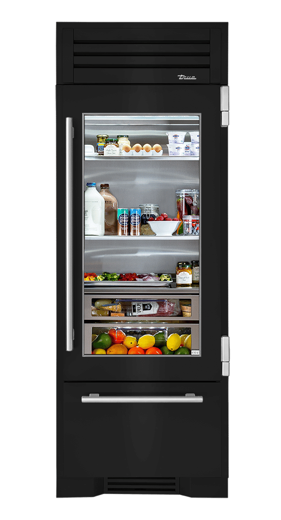 Refrigerator with Bottom Freezer, Right Hinged, Gloss Black TR30RBFRSGA044H04