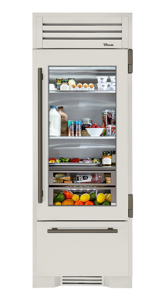 Refrigerator with Bottom Freezer, Right Hinged, Antique White, Pewter Hardware TR30RBFRSGA050H05
