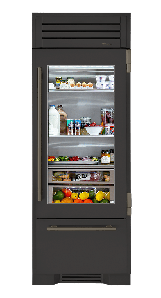 Refrigerator with Bottom Freezer, Right Hinged, Ultra Matte Black, Pewter Hardware TR30RBFRSGA085H05