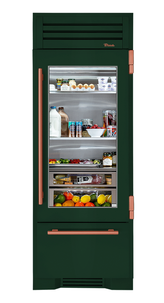Refrigerator with Bottom Freezer, Right Hinged, Emerald, Copper Hardware TR30RBFRSGA086H03