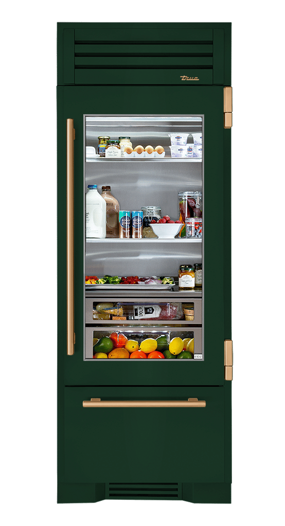 Refrigerator with Bottom Freezer, Right Hinged, Emerald, Gold Hardware TR30RBFRSGA086H08