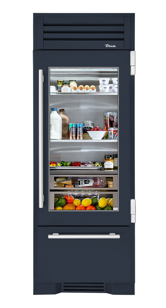 Refrigerator with Bottom Freezer, Right Hinged, Juniper, Chrome Hardware TR30RBFRSGA104H02