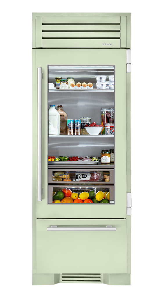 Refrigerator with Bottom Freezer, Right Hinged, Sage, Chrome Hardware TR30RBFRSGA129H02