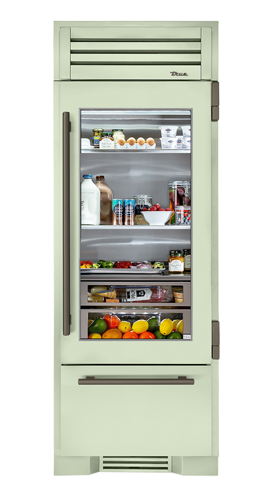 Refrigerator with Bottom Freezer, Right Hinged, Sage, Pewter Hardware TR30RBFRSGA129H05