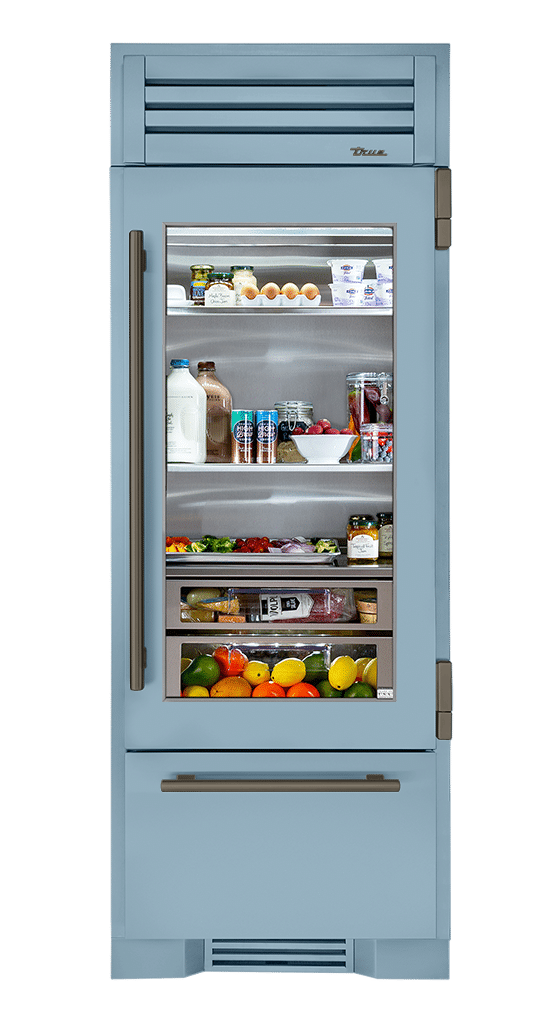 Refrigerator with Bottom Freezer, Right Hinged, Bluestone, Pewter Hardware TR30RBFRSGA152H05