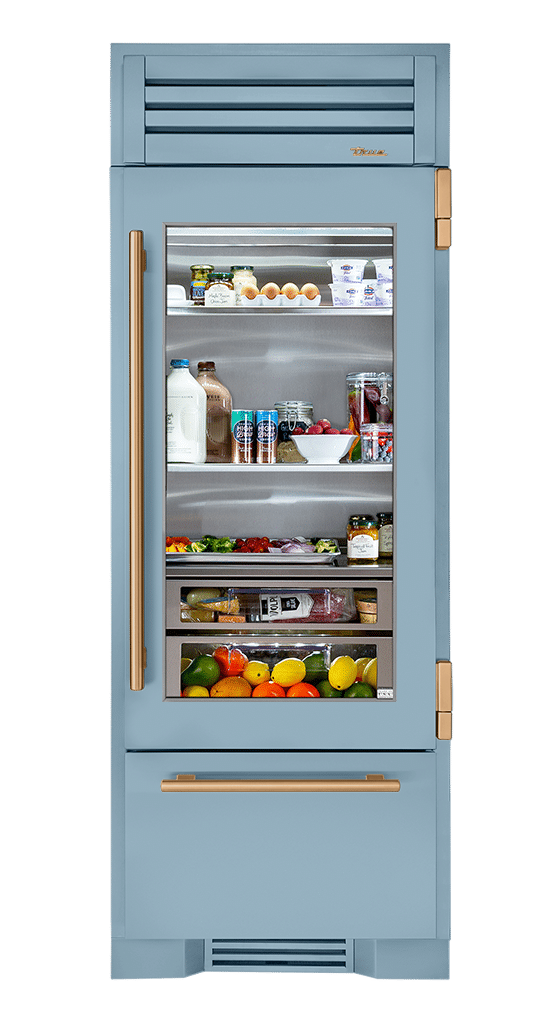 Refrigerator with Bottom Freezer, Right Hinged, Bluestone, Gold Hardware TR30RBFRSGA152H08